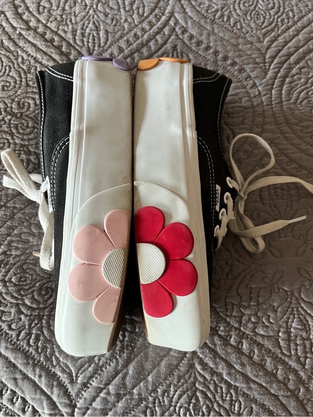 Vans Authentic Stackform Oversized Florals Skate Sneaker - Sz 7 - Picture 6 of 10